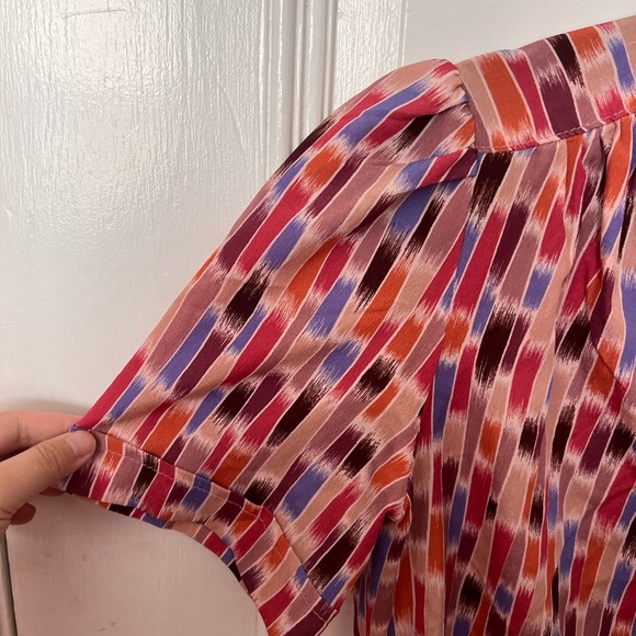 Colorful Patterned Women's Top - Picture 4 of 5